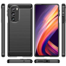 Load image into Gallery viewer, Motorola Edge 2022 / Edge 5G UW 2022 Case Slim TPU Phone Cover w/ Carbon Fiber