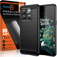 Load image into Gallery viewer, OnePlus 10T / OnePlus Ace Pro Case Slim TPU Phone Cover w/ Carbon Fiber