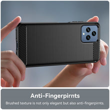 Load image into Gallery viewer, T-Mobile Revvl 6 5G Case Slim TPU Phone Cover w/ Carbon Fiber