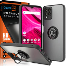 Load image into Gallery viewer, T-Mobile Revvl 6 Pro 5G Ring Case Clear Tinted Back Phone Cover