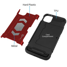 Load image into Gallery viewer, iPhone 11 Pro Max Card Case with Metal Plate - Metal Series