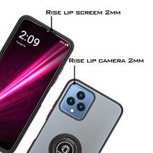 Load image into Gallery viewer, T-Mobile Revvl 6 5G Ring Case Clear Tinted Back Phone Cover