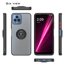 Load image into Gallery viewer, T-Mobile Revvl 6 5G Ring Case Clear Tinted Back Phone Cover