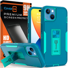 Load image into Gallery viewer, Apple iPhone 14 Case Heavy Duty Rugged Phone Cover w/ Kickstand