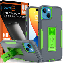 Load image into Gallery viewer, Apple iPhone 14 Case Heavy Duty Rugged Phone Cover w/ Kickstand
