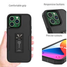 Load image into Gallery viewer, Apple iPhone 14 Pro Case Heavy Duty Rugged Phone Cover w/ Kickstand