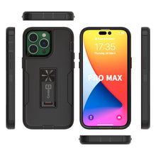 Load image into Gallery viewer, Apple iPhone 14 Pro Max Case Heavy Duty Rugged Phone Cover w/ Kickstand