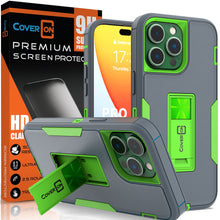 Load image into Gallery viewer, Apple iPhone 14 Pro Max Case Heavy Duty Rugged Phone Cover w/ Kickstand
