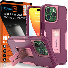 Load image into Gallery viewer, Apple iPhone 14 Pro Max Case Heavy Duty Rugged Phone Cover w/ Kickstand