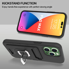 Load image into Gallery viewer, Apple iPhone 14 Pro Credit Card Holder Phone Case w/ Ring