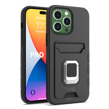 Load image into Gallery viewer, Apple iPhone 14 Pro Max Credit Card Holder Phone Case w/ Ring