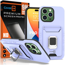 Load image into Gallery viewer, Apple iPhone 14 Pro Max Credit Card Holder Phone Case w/ Ring