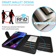 Load image into Gallery viewer, Motorola Edge 2022 / Motorola Edge 5G UW 2022 Wallet Case RFID Blocking Leather Folio Phone Pouch