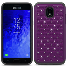Load image into Gallery viewer, Samsung Galaxy J3 2018 / Express Prime 3 / J3 Star / J3 Prime 2 / Amp Prime 3 / Eclipse 2 / J3 Aura / J3 Orbit / Achieve Case - Rhinestone Bling Hybrid Phone Cover - Aurora Series
