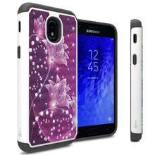 Load image into Gallery viewer, Samsung Galaxy J3 2018 / Express Prime 3 / J3 Star / J3 Prime 2 / Amp Prime 3 / Eclipse 2 / J3 Aura / J3 Orbit / Achieve Case - Rhinestone Bling Hybrid Phone Cover - Aurora Series
