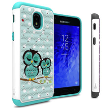 Load image into Gallery viewer, Samsung Galaxy J3 2018 / Express Prime 3 / J3 Star / J3 Prime 2 / Amp Prime 3 / Eclipse 2 / J3 Aura / J3 Orbit / Achieve Case - Rhinestone Bling Hybrid Phone Cover - Aurora Series