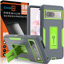 Load image into Gallery viewer, Google Pixel 7 Case Heavy Duty Rugged Phone Cover w/ Kickstand