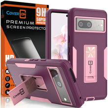 Load image into Gallery viewer, Google Pixel 7 Case Heavy Duty Rugged Phone Cover w/ Kickstand