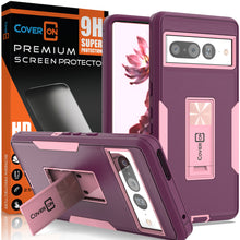 Load image into Gallery viewer, Google Pixel 7 Pro Case Heavy Duty Rugged Phone Cover w/ Kickstand