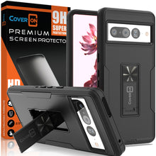 Load image into Gallery viewer, Google Pixel 7 Pro Case Heavy Duty Rugged Phone Cover w/ Kickstand