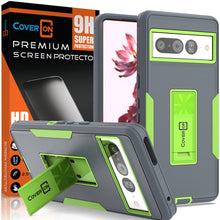 Load image into Gallery viewer, Google Pixel 7 Pro Case Heavy Duty Rugged Phone Cover w/ Kickstand