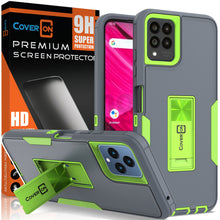 Load image into Gallery viewer, T-Mobile Revvl 6 Pro 5G Case Heavy Duty Rugged Phone Cover w/ Kickstand