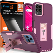 Load image into Gallery viewer, T-Mobile Revvl 6 Pro 5G Case Heavy Duty Rugged Phone Cover w/ Kickstand