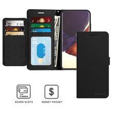 Load image into Gallery viewer, Samsung Galaxy Note 20 Ultra Wallet Case - RFID Blocking Leather Folio Phone Pouch - CarryALL Series