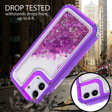 Load image into Gallery viewer, Apple iPhone 12 Mini Clear Liquid Glitter Case - Full Body Tough Military Grade Shockproof Phone Cover