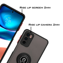 Load image into Gallery viewer, Motorola Moto G42 Ring Case Clear Tinted Back Phone Cover