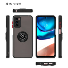 Load image into Gallery viewer, Motorola Moto G42 Ring Case Clear Tinted Back Phone Cover