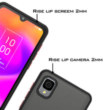 Load image into Gallery viewer, TCL ION Z Ring Case Clear Tinted Back Phone Cover