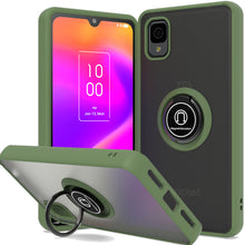 Load image into Gallery viewer, TCL ION Z Ring Case Clear Tinted Back Phone Cover