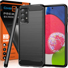 Load image into Gallery viewer, Samsung Galaxy A23 5G Case Slim TPU Phone Cover w/ Carbon Fiber