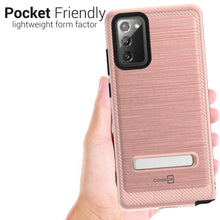 Load image into Gallery viewer, Samsung Galaxy Note 20 Case - Metal Kickstand Hybrid Phone Cover - SleekStand Series