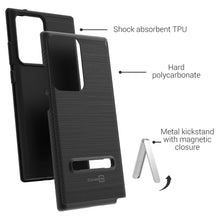 Load image into Gallery viewer, Samsung Galaxy Note 20 Ultra Case - Metal Kickstand Hybrid Phone Cover - SleekStand Series