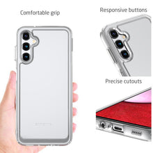 Load image into Gallery viewer, Samsung Galaxy A14 5G Clear Hybrid Slim Hard Back TPU Case Chrome Buttons