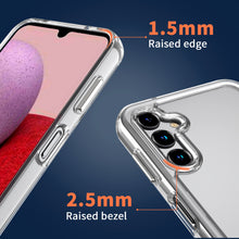 Load image into Gallery viewer, Samsung Galaxy A14 5G Clear Hybrid Slim Hard Back TPU Case Chrome Buttons