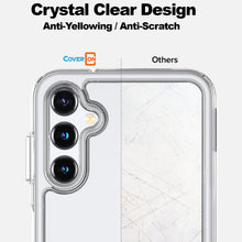 Load image into Gallery viewer, Samsung Galaxy A14 5G Clear Hybrid Slim Hard Back TPU Case Chrome Buttons