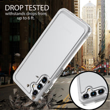 Load image into Gallery viewer, Samsung Galaxy A14 5G Clear Hybrid Slim Hard Back TPU Case Chrome Buttons