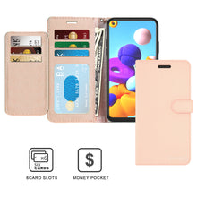 Load image into Gallery viewer, Samsung Galaxy A21s Wallet Case - RFID Blocking Leather Folio Phone Pouch - CarryALL Series