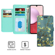 Load image into Gallery viewer, Samsung Galaxy A14 5G Wallet Case RFID Blocking Leather Folio Phone Pouch