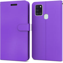 Load image into Gallery viewer, Samsung Galaxy A21s Wallet Case - RFID Blocking Leather Folio Phone Pouch - CarryALL Series
