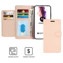 Load image into Gallery viewer, Motorola Moto One Fusion Plus Wallet Case - RFID Blocking Leather Folio Phone Pouch - CarryALL Series