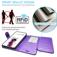 Load image into Gallery viewer, Motorola Moto One Fusion Plus Wallet Case - RFID Blocking Leather Folio Phone Pouch - CarryALL Series