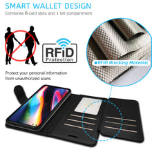 Load image into Gallery viewer, Motorola Moto G 5G Plus / Moto One 5G Wallet Case - RFID Blocking Leather Folio Phone Pouch - CarryALL Series