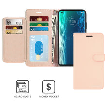 Load image into Gallery viewer, Motorola Moto Edge Wallet Case - RFID Blocking Leather Folio Phone Pouch - CarryALL Series