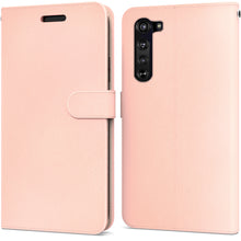 Load image into Gallery viewer, Motorola Moto Edge Wallet Case - RFID Blocking Leather Folio Phone Pouch - CarryALL Series
