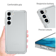Load image into Gallery viewer, Samsung Galaxy S23+ Plus Clear Hybrid Slim Hard Back TPU Case Chrome Buttons
