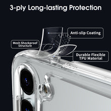 Load image into Gallery viewer, Samsung Galaxy S23+ Plus Clear Hybrid Slim Hard Back TPU Case Chrome Buttons